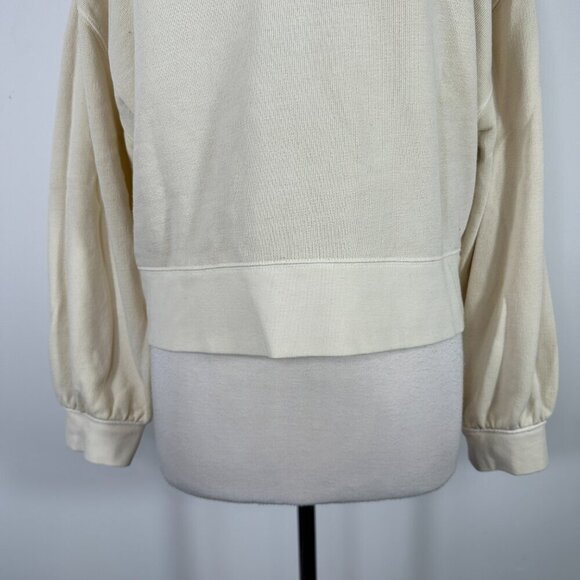 Rails Erin Henley Lightweight Sweatshirt In Putty Ecru Size S - Picture 6 of 12